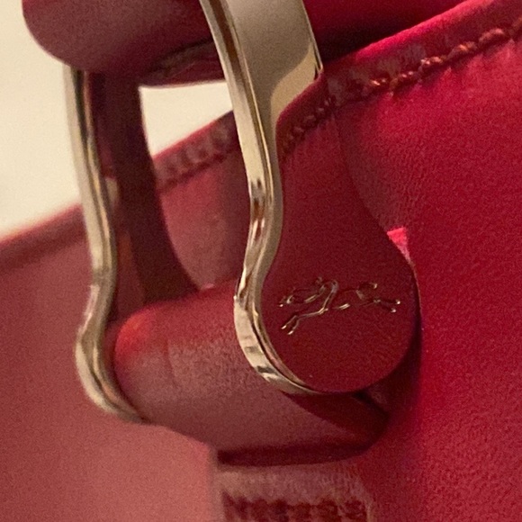 LONGCHAMP HONORÉ 404 leather tote in ruby. - Picture 5 of 16